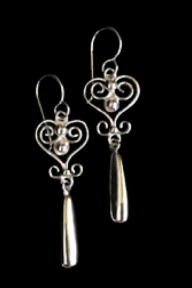 Antique Style Teardrop Earrings Elysium Inc