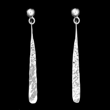 Forged Hammered Dangles on Post