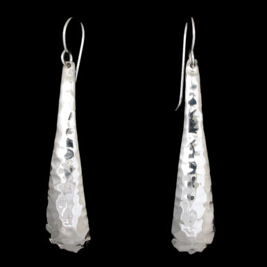 Long Hammered Teardrops