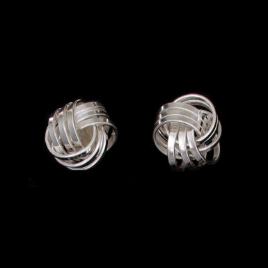 Sterling Silver Knot Post Earrings