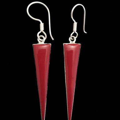 Red Enamel Triangles