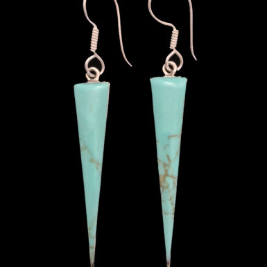 Turquoise Enamel Triangles