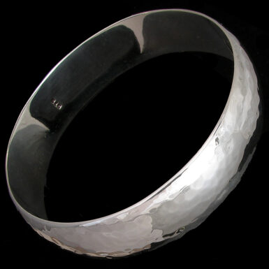 Hammered Domed Bangle