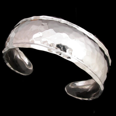 Hammered Cuff with Edge
