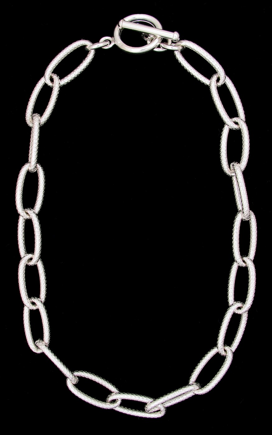 Wholesale Sterling Silver Jewelry Diamond Texture necklace