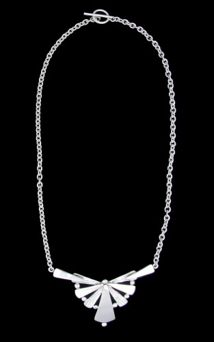Wholesale sterling silver deco necklace jewelry