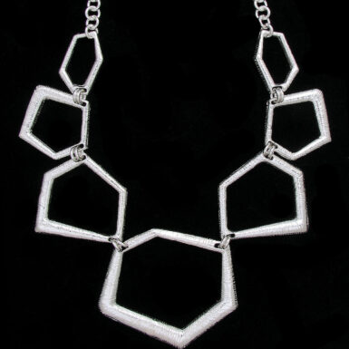 Abstract Textured Necklace