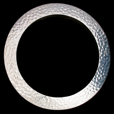 Flattened Hammered Bangle