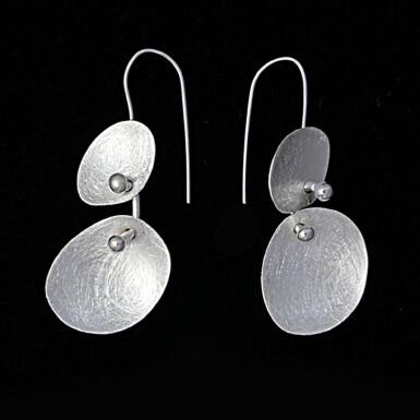 Two Part Brushed Earring