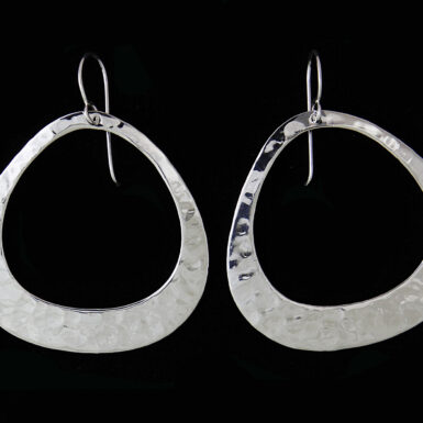 Hammered Triangle Earring