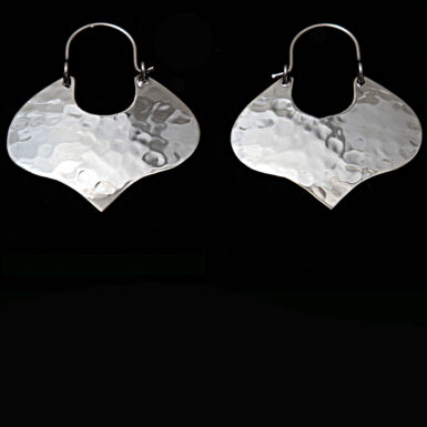 Hammered Shield Earring