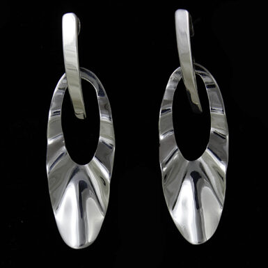Oval Post Earring