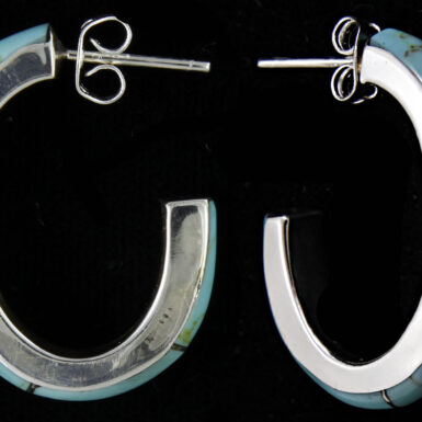 Turquoise Enamel Hoop