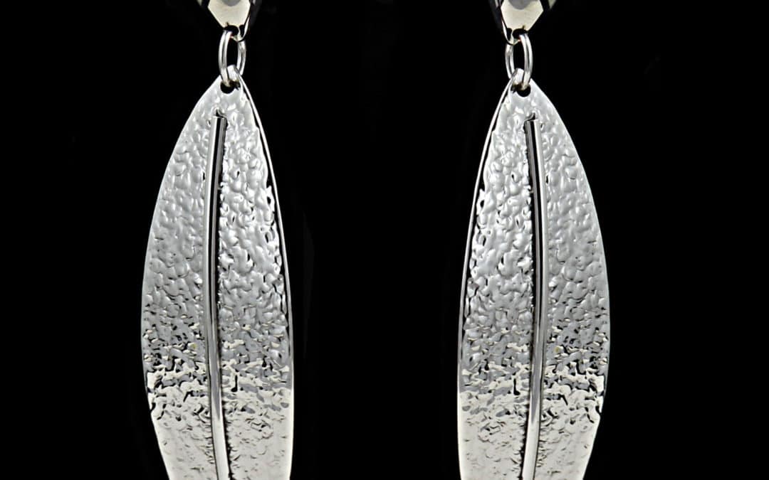 Long Hammered Leaf