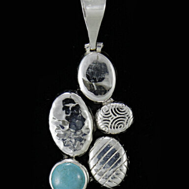 Multi Circle Pendant with Turquoise