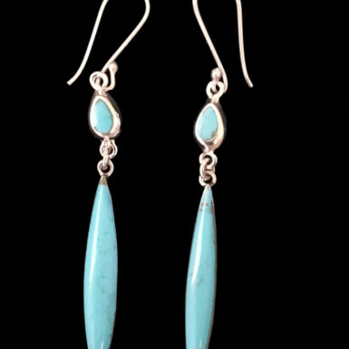 Long Turquoise Enamel