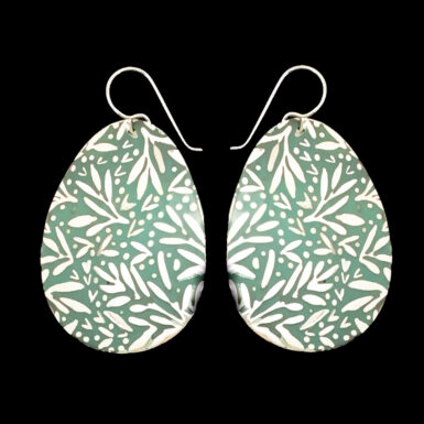 Textured large teardrop earrings