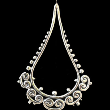 Open Filigree Teardrop