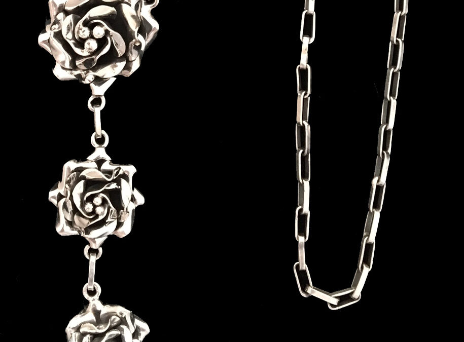 Triple Rose Necklace