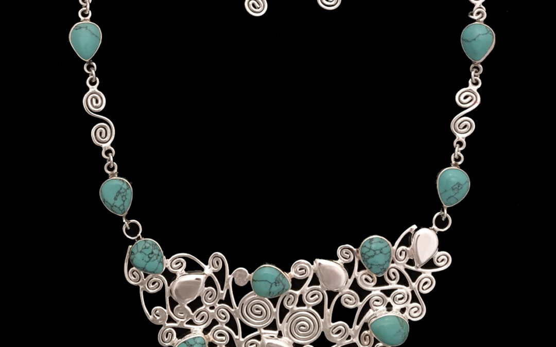Curls with Turquoise