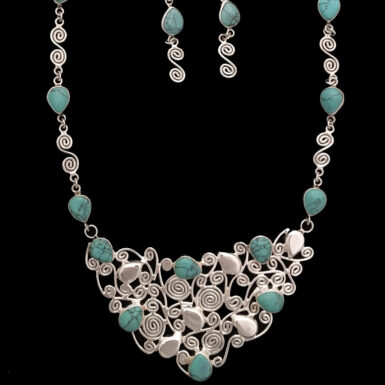 Curls with Turquoise