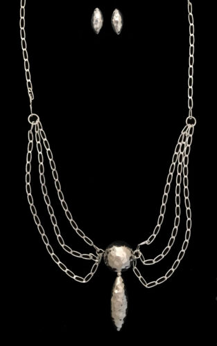 Handmade domed shaped chain necklace wholesale Elysium Inc sterling silver jewelry