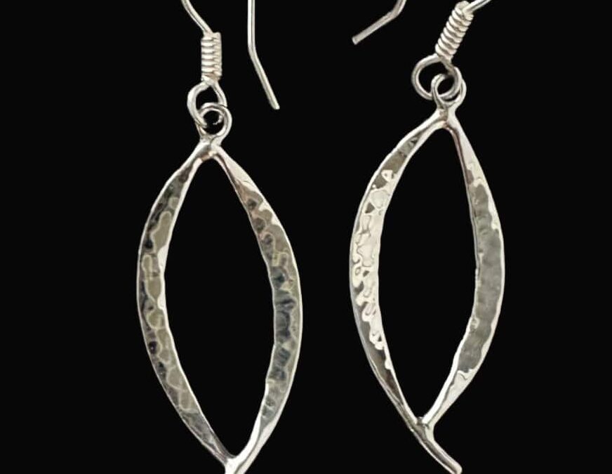 Reverse Almond Earrings