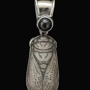 Antique Quartz Carved Cicada
