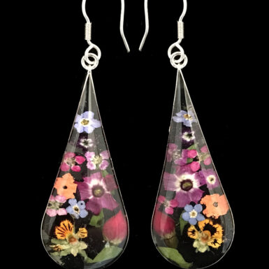 Pressed Flower Teardrop