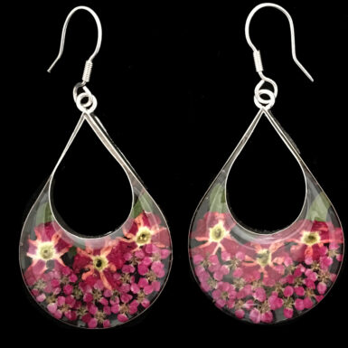 Pressed Flower Cut Out Teardrops