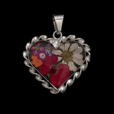 Pressed Flower Heart