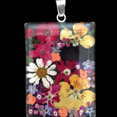 Pressed Flower Rectangle