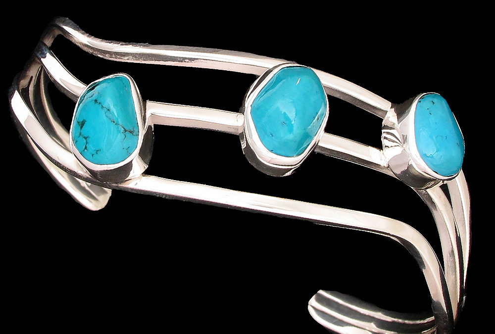 Triple Wire Turquoise Cuff