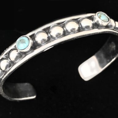 Turquoise Half Bead Cuff