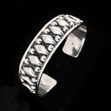 Diamond Half Bead Cuff