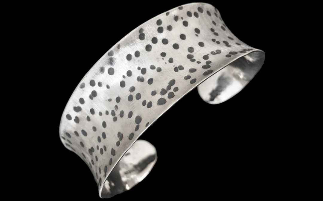Brushed Scattered Dot Cuff