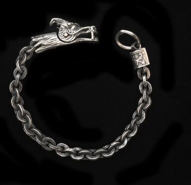 Sterling Silver Dragon Bite Bracelet