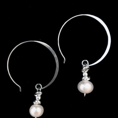 Drop Pearl Hoop