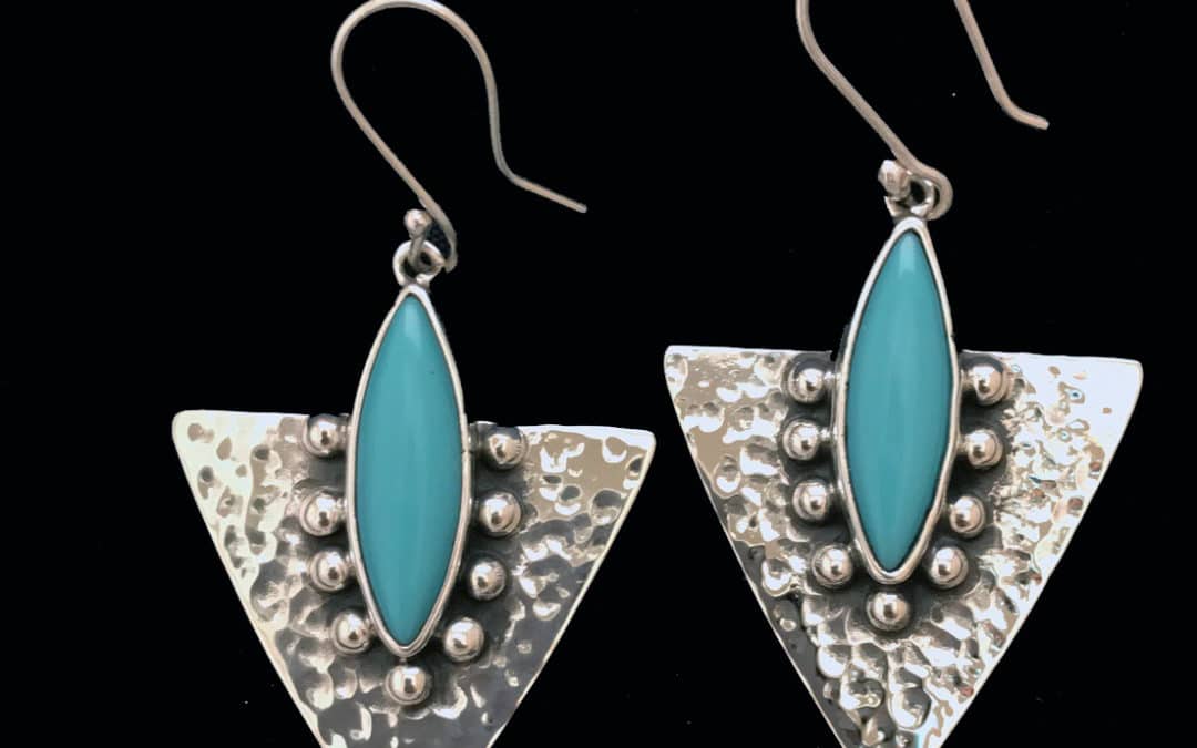 Jose Turquoise Triangle Earring