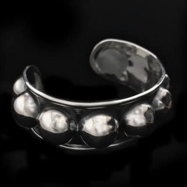 Large Half Bead Cuff