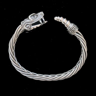 Sterling Silver Snake Cuff Bracelet