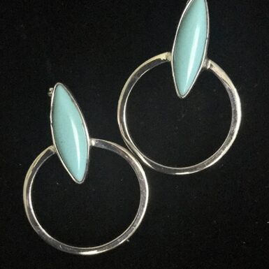 Modern Turquoise Post Earring