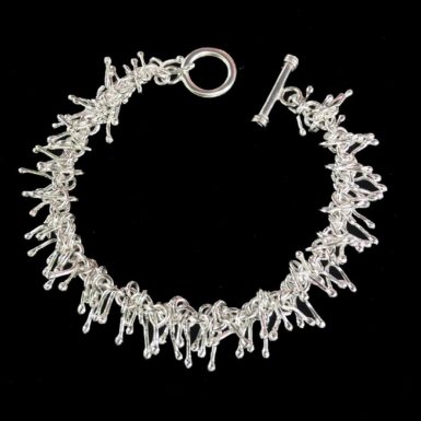 Sterling Silver Handmade Icicle Bracelet
