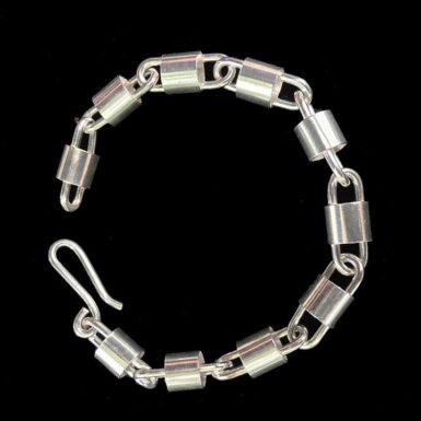 Modern Cylinder Link Bracelet