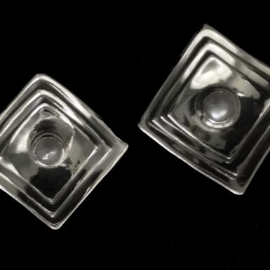 Sterling Silver Stacked Square Pearl Post Earring