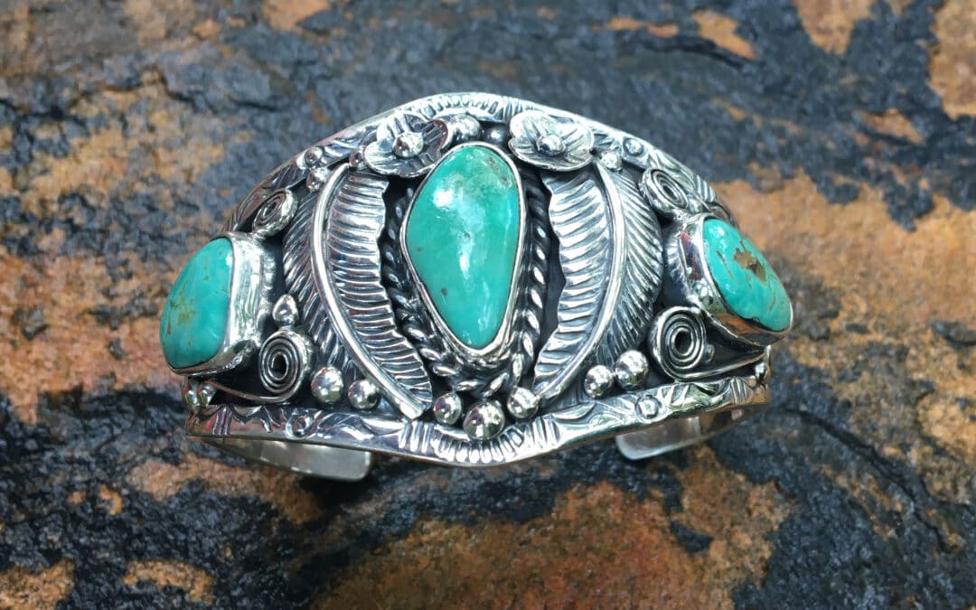 Navajo Style Turquoise Cuff Bracelet