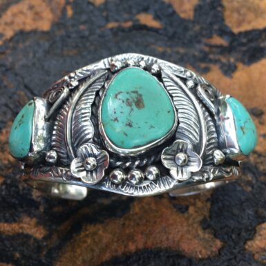 Navajo Styled Turquoise Cuff Bracelet
