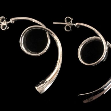 Sterling Silver Curled Post Earring