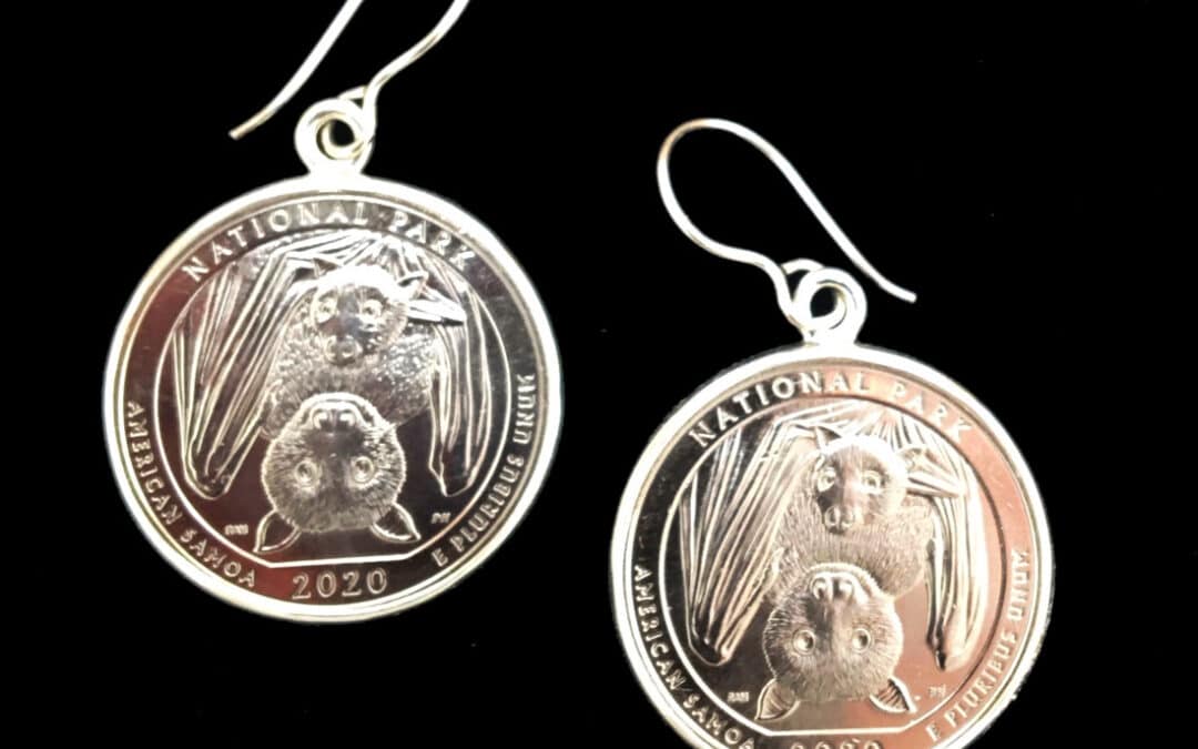 American Samoa Quarter Earrings