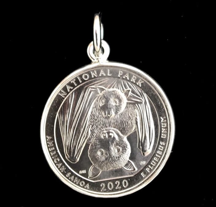 American Samoa Quarter Pendant